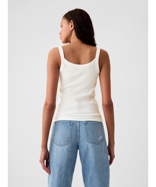 GAP(ギャップ)の「モダン リブ タンクトップ(タンクトップ・レディース・ホワイト/ブラック/ブラック系その他・M/S/XXS/XL/L/XS)」の5枚目の写真