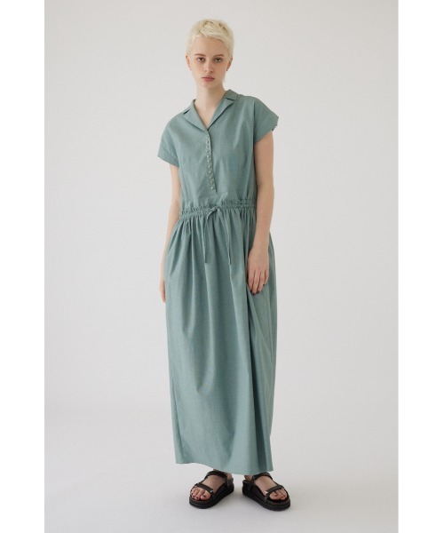 リムアークWaist narrow long dress L/BLU 38 RIM.ARK（リムアーク）の「Waist narrow long dress（ワンピース