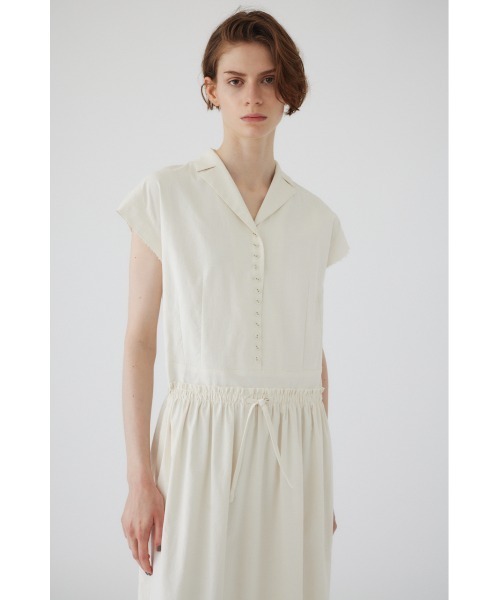 RIM.ARK(リムアーク)の「Waist narrow long dress(ワンピース・レディース・ライトブルー/オフホワイト/ブラック・38/36)」の4枚目の写真