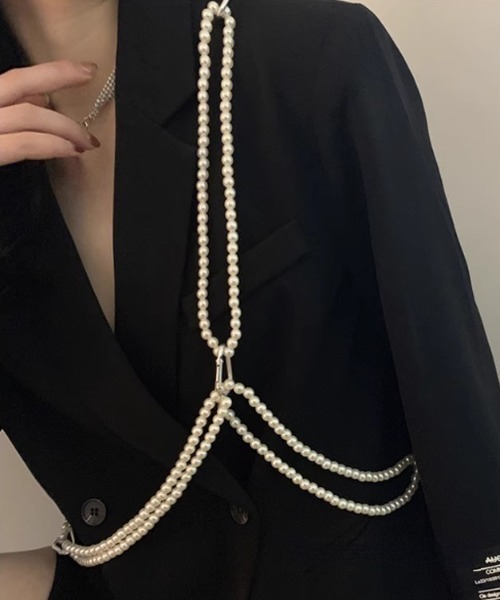 Vipoa（ヴィポア）の「PEARL CHAIN HARNESS BELT（サスペンダー）」 - WEAR