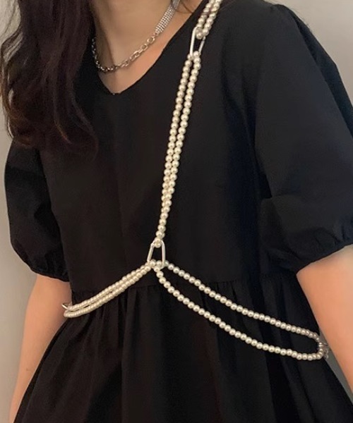 Vipoa（ヴィポア）の「PEARL CHAIN HARNESS BELT（サスペンダー）」 - WEAR