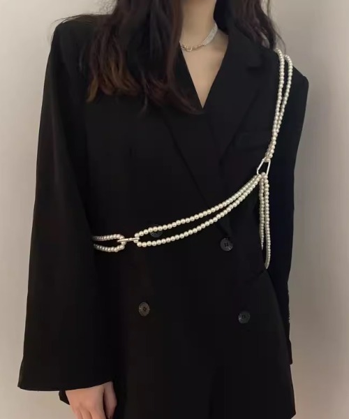 Vipoa（ヴィポア）の「PEARL CHAIN HARNESS BELT（サスペンダー）」 - WEAR