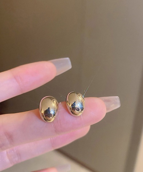 Miniministore(ミニミニストア)の「カシューナッツピアス ミニピアス(ピアス(両耳用)・レディース・シルバー/ゴールド・FREE)」の10枚目の写真