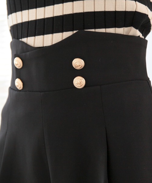 Julia Boutique（ジュリアブティック）の「ダブルボタンハイウエストショートパンツ/24048（その他パンツ・レディース・ブラック/ホワイト・ONE）」の15枚目の写真