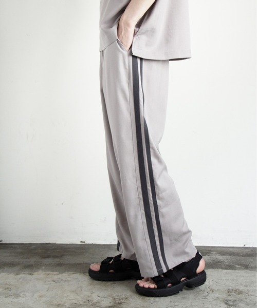 Magine（マージン）の「【SELECT】IR:リネンライクライン入りイージーパンツ（その他パンツ・メンズ・グレイッシュベージュ/ブラック/チャコールグレー・M/L/XL）」の3枚目の写真