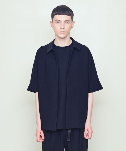 UNITED ARROWS & SONS by DAISUKE OBANA（ユナイテッドアローズアンドサンズバイダイスケオバナ）の「＜UNITED ARROWS & SONS by DAISUKE OBANA＞ Ⅰ D/SSL COACH SHIRTS/ショートスリーブシャツ（シャツ/ブラウス・メンズ・ネイビー/ブラック・L/M/S）」の2枚目の写真