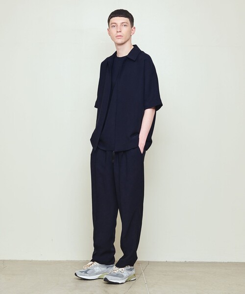UNITED ARROWS & SONS by DAISUKE OBANA（ユナイテッドアローズアンドサンズバイダイスケオバナ）の「＜UNITED ARROWS & SONS by DAISUKE OBANA＞ Ⅰ D/SSL COACH SHIRTS/ショートスリーブシャツ（シャツ/ブラウス・メンズ・ネイビー/ブラック・L/M/S）」の4枚目の写真