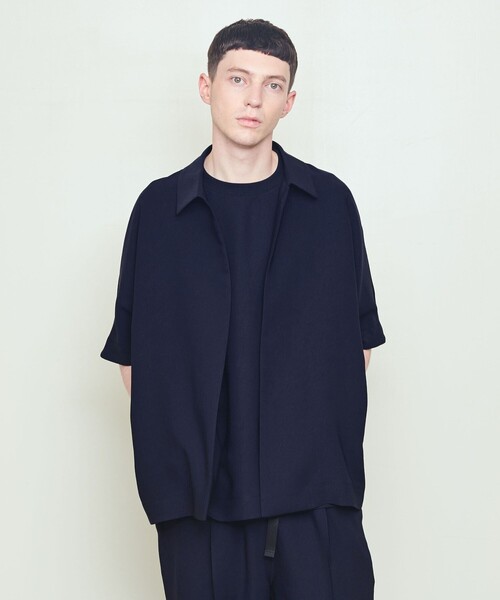 UNITED ARROWS & SONS by DAISUKE OBANA（ユナイテッドアローズアンドサンズバイダイスケオバナ）の「＜UNITED ARROWS & SONS by DAISUKE OBANA＞ Ⅰ D/SSL COACH SHIRTS/ショートスリーブシャツ（シャツ/ブラウス・メンズ・ネイビー/ブラック・L/M/S）」の5枚目の写真