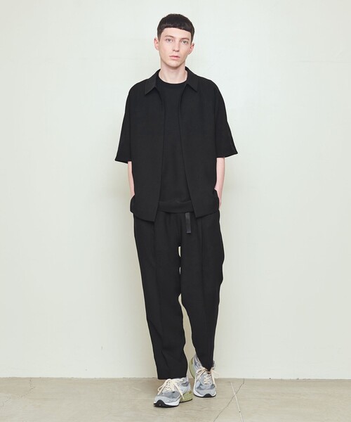 UNITED ARROWS & SONS by DAISUKE OBANA（ユナイテッドアローズアンドサンズバイダイスケオバナ）の「＜UNITED ARROWS & SONS by DAISUKE OBANA＞ Ⅰ D/SSL COACH SHIRTS/ショートスリーブシャツ（シャツ/ブラウス・メンズ・ネイビー/ブラック・L/M/S）」の6枚目の写真