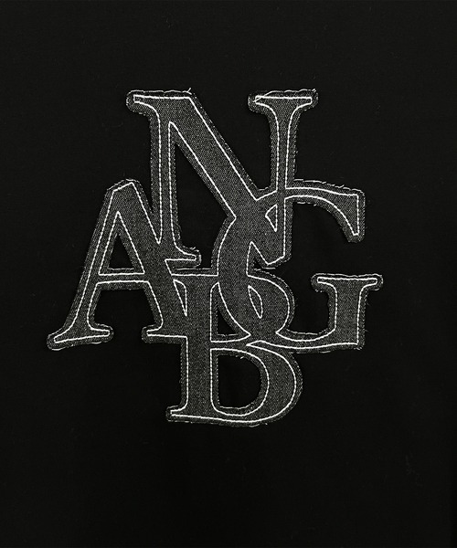 ANDGEEBEE（アンジービー）の「UNISEX デニムパッチTシャツ（Tシャツ/カットソー・レディース・グレー/ブラック・FREE）」の10枚目の写真