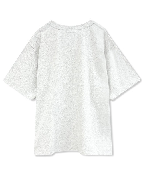 ANDGEEBEE（アンジービー）の「UNISEX デニムパッチTシャツ（Tシャツ/カットソー・レディース・グレー/ブラック・FREE）」の16枚目の写真