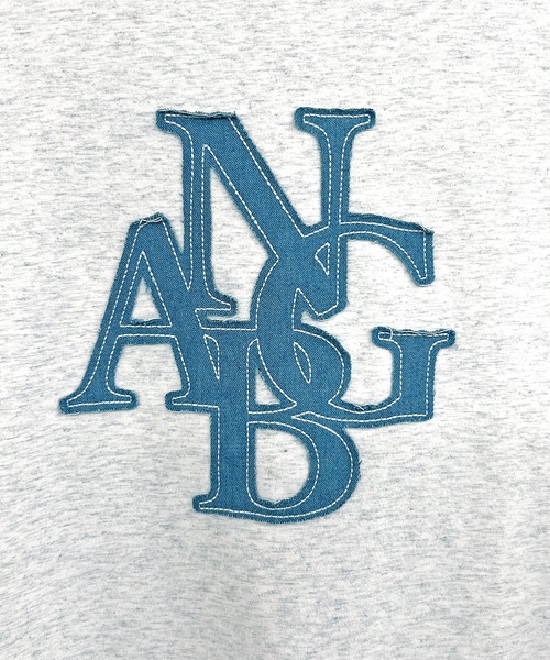 ANDGEEBEE（アンジービー）の「UNISEX デニムパッチTシャツ（Tシャツ/カットソー・レディース・グレー/ブラック・FREE）」の17枚目の写真