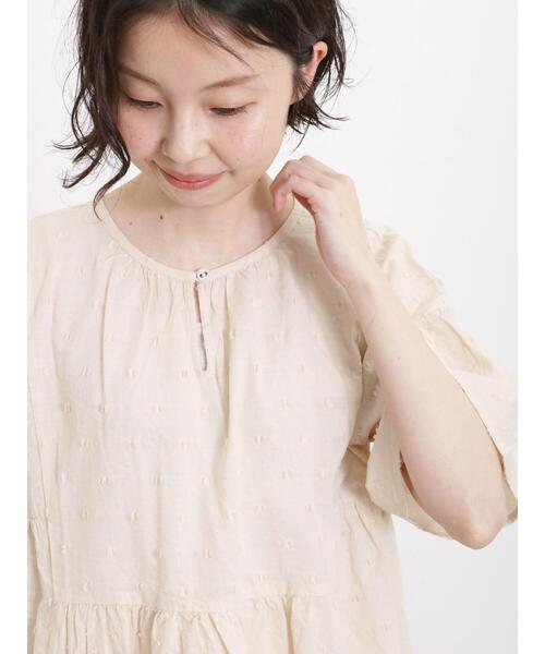 Samansa Mos2（サマンサ モスモス）の「ドビーパッチワークブラウス