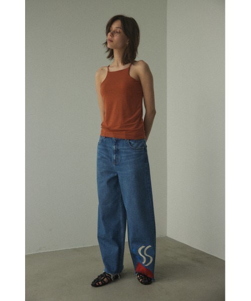 BLACK BY MOUSSY（ブラックバイマウジー）の「square neck camisole(スクエアネックキャミソール)（キャミソール・レディース・ブラック/ライトカーキ/オレンジ・1/2）」の21枚目の写真