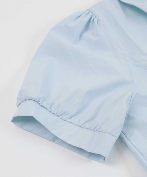 miette（ミエット）の「フロントジップドロスト半袖シャツ（シャツ/ブラウス・レディース・ピンク/オフホワイト/ライトブルー・FREE）」の16枚目の写真