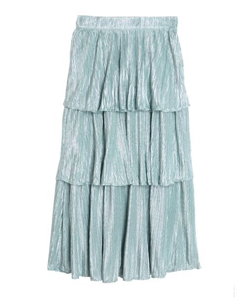 CALNAMUR(カルナムール)の「グリッターティアードスカート(スカート・レディース・シルバー/ピンク/グリーン・SMALL/MEDIUM)」の2枚目の写真