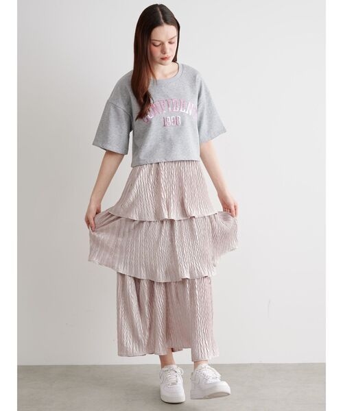 CALNAMUR(カルナムール)の「グリッターティアードスカート(スカート・レディース・シルバー/ピンク/グリーン・SMALL/MEDIUM)」の18枚目の写真