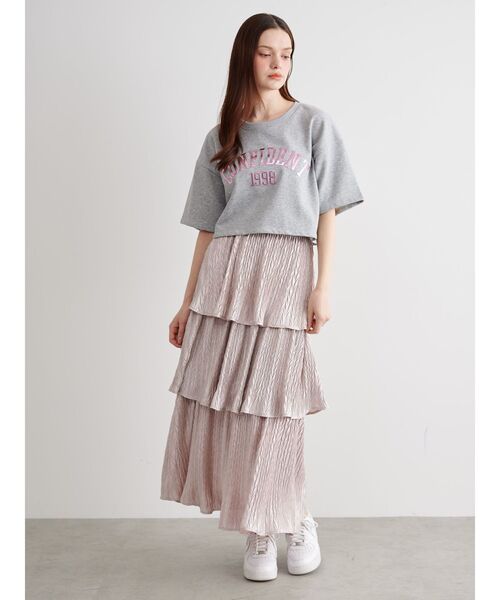 CALNAMUR(カルナムール)の「グリッターティアードスカート(スカート・レディース・シルバー/ピンク/グリーン・SMALL/MEDIUM)」の19枚目の写真