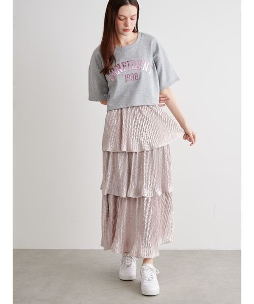 CALNAMUR(カルナムール)の「グリッターティアードスカート(スカート・レディース・シルバー/ピンク/グリーン・SMALL/MEDIUM)」の20枚目の写真
