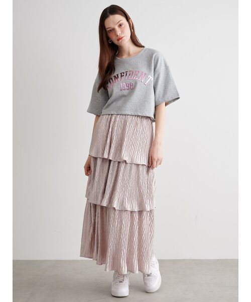 CALNAMUR(カルナムール)の「グリッターティアードスカート(スカート・レディース・シルバー/ピンク/グリーン・SMALL/MEDIUM)」の21枚目の写真
