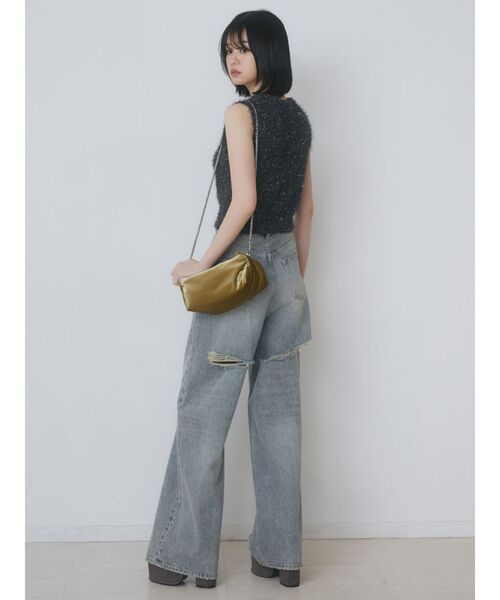 EMODA(エモダ)の「ギャザーハンドポーチバッグ(ハンドバッグ・レディース・カーキ/グレー/ブラック・FREE)」の10枚目の写真