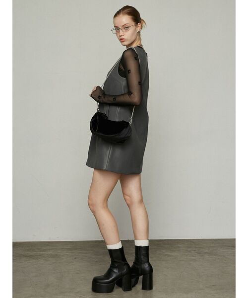 EMODA(エモダ)の「ギャザーハンドポーチバッグ(ハンドバッグ・レディース・カーキ/グレー/ブラック・FREE)」の15枚目の写真