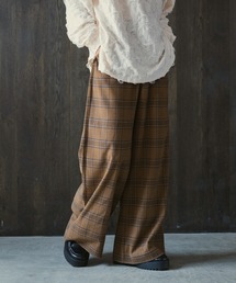 CASPER JOHN | Check baggy slacks/チェックバギースラックス(スラックス)