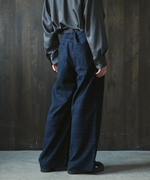 CASPER JOHN（キャスパージョン）の「Check baggy slacks/チェック