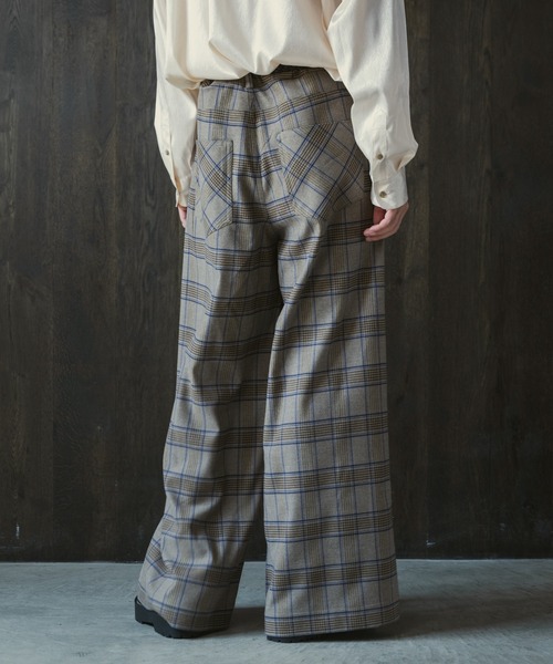 CASPER JOHN（キャスパージョン）の「Check baggy slacks/チェック