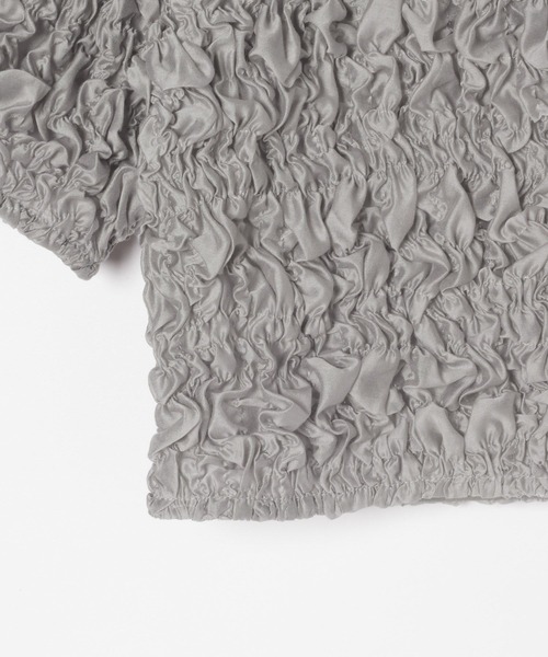 Heather（ヘザー）の「ワッシャーコンパクトカーディガン（半袖）　132632（カーディガン/ボレロ・レディース・アイボリー/ブラック/グレー・FREE）」の17枚目の写真