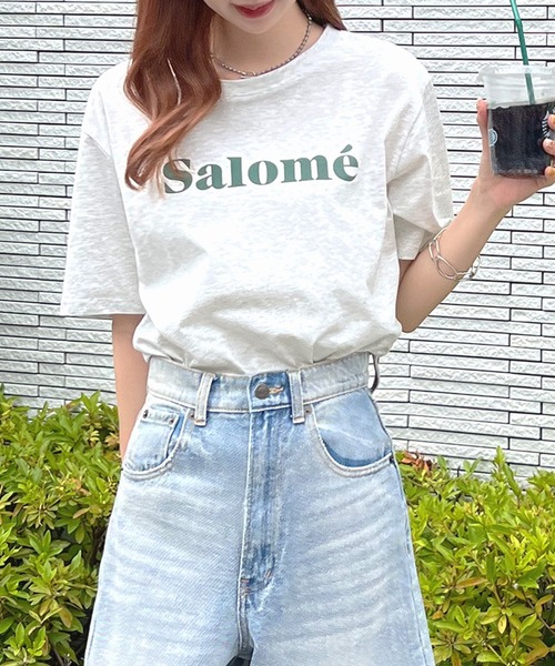 Futier land(フューティアランド)の「【コットン100%】salomeロゴTシャツ(Tシャツ/カットソー・レディース・ホワイト/チャコールグレー/杢グレー/ライトイエロー・FREE)」の22枚目の写真