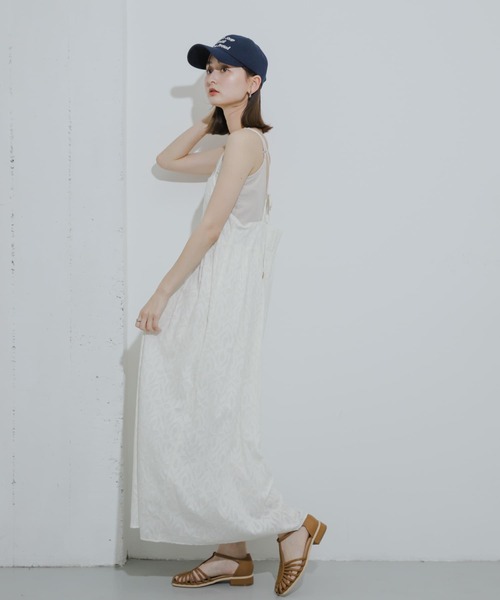 SENSE OF PLACE by URBAN RESEARCH（センスオブプレイスバイアーバンリサーチ）の「インドジャガードキャミワンピース（ワンピース・レディース・オフホワイト/イエロー/ブラック・S/ONE）」の6枚目の写真