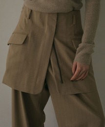 フロントオープンジップミニスカート