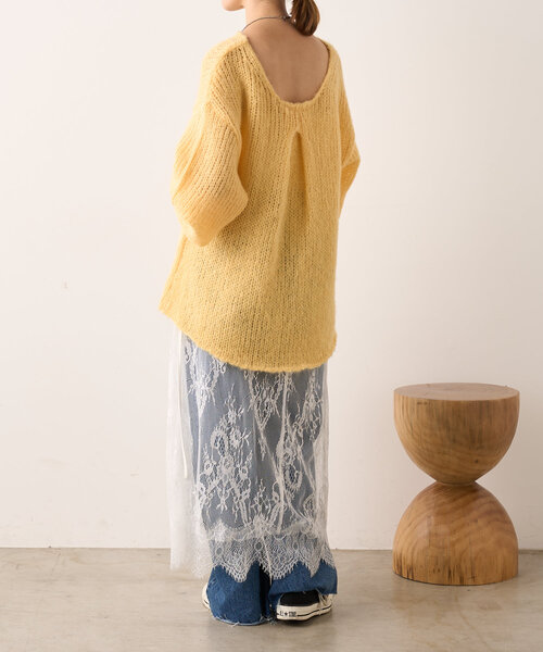 SHENERY（シーナリー）の「【レイヤードにも◎/オールシーズン対応】レースマキシスカート（スカート・レディース・ブラック/ホワイト・38/36）」の15枚目の写真