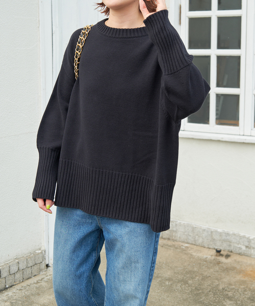 ≪WEB+一部店舗限定追加≫バルキーヤーン ロングリブ プル