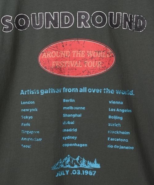 PBLIM（ページボーイリム）の「PBLIM/ロックバンドＴ（Tシャツ/カットソー・レディース・ネイビー/グレイッシュベージュ/チャコールグレー・SMALL/MEDIUM）」の19枚目の写真