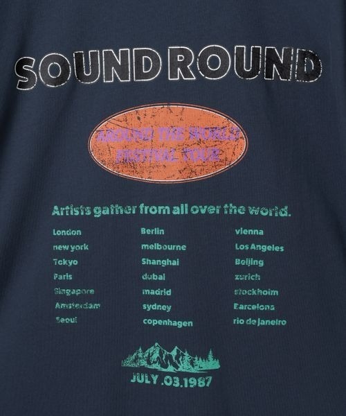 PBLIM（ページボーイリム）の「PBLIM/ロックバンドＴ（Tシャツ/カットソー・レディース・ネイビー/グレイッシュベージュ/チャコールグレー・SMALL/MEDIUM）」の10枚目の写真