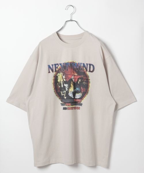 PBLIM（ページボーイリム）の「PBLIM/ロックバンドＴ（Tシャツ/カットソー・レディース・ネイビー/グレイッシュベージュ/チャコールグレー・SMALL/MEDIUM）」の12枚目の写真