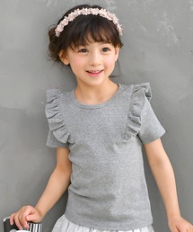 Bee des Bee | 肩フリル 半袖トップス(Tシャツ/カットソー)