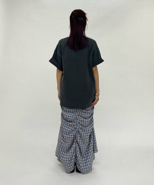 WHO'S WHO gallery(フーズフーギャラリー)の「【KOOKY'N/クーキー】BRONXヴィンテージライクロゴTEE(Tシャツ/カットソー・レディース・チャコールグレー/ネイビー/アッシュグレー/ブラック/パープル/サックスブルー/オフホワイト/グレー/カーキ・X-LARGE/MEDIUM/X-SMALL)」の20枚目の写真