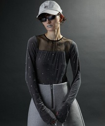 PRANK PROJECT | クリスタルベロアボディスーツ / Crystal Velour Bodysuit(Tシャツ/カットソー)