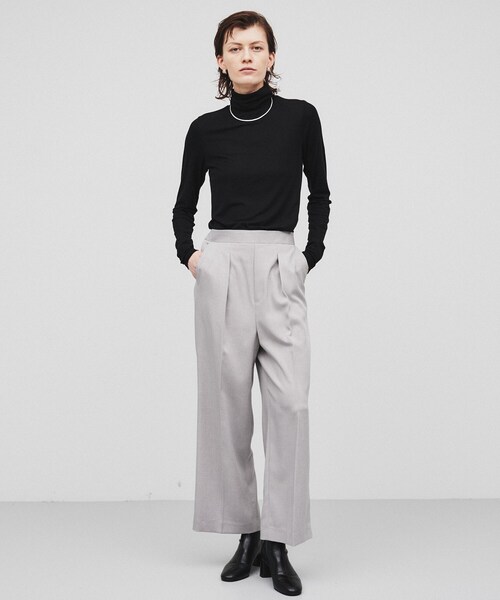 cloenc（クロエンス）の「◆【手洗い可／セットアップ】タックストレートパンツ（その他パンツ・レディース・ライトグレー/ダークグレー/ライトベージュ・01/02/03）」の18枚目の写真