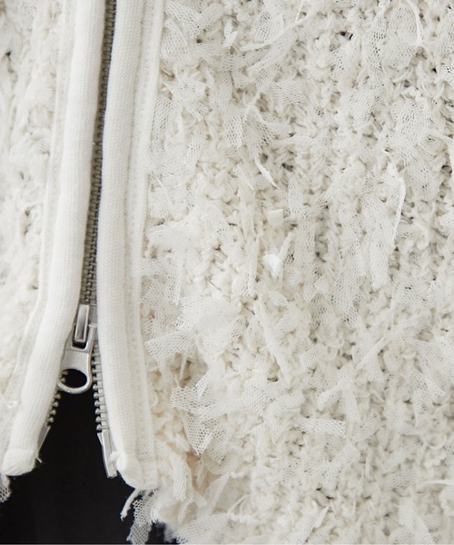 CIAOPANIC TYPY（チャオパニックティピー）の「リボンチュールヤーンZIPベスト（ベスト・レディース・ピンク/ベージュ/アイボリー/ブラック・ONE SIZE）」の13枚目の写真