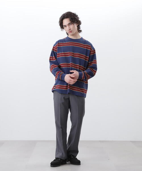 MANASTASH(マナスタッシュ)の「MANASTASH/マナスタッシュ/ABERDEEN L/S TEE/アバディーンロングスリーブT(Tシャツ/カットソー・メンズ・ネイビー/ホワイト/ブラック・XL/L/M/S)」の17枚目の写真