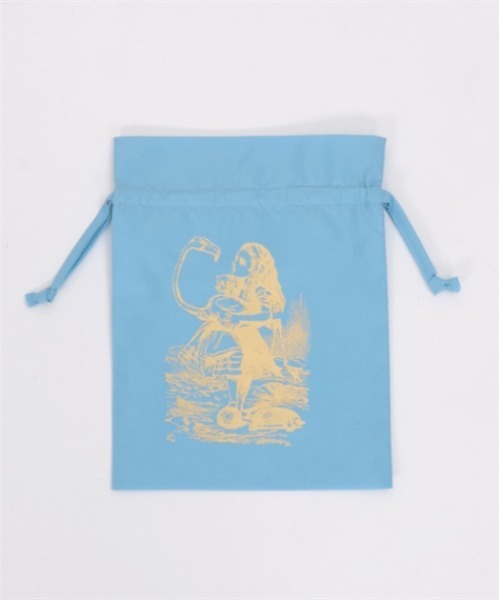 axes femme（アクシーズファム）の「アリス巾着２枚セット（ポーチ・レディース・ブラック/ブルー・FREE）」の4枚目の写真