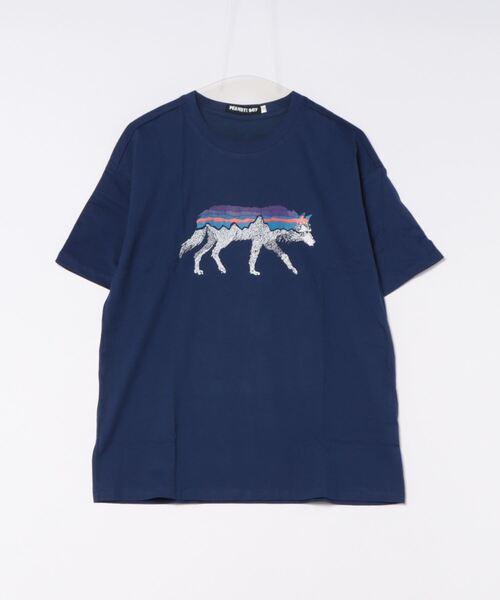 PEANUTS BOY(ピーナッツボーイ)の「【PEANUTS BOY】プリントTシャツ(Tシャツ/カットソー・メンズ・ネイビー/ピンク・MEDIUM)」の2枚目の写真