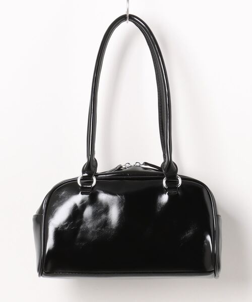 aimoha(アイモハ)の「クラシックPUハンドバッグ(ハンドバッグ・レディース・ブラック/オフホワイト/ブルー/シルバー/ピンク/レッド・FREE)」の7枚目の写真