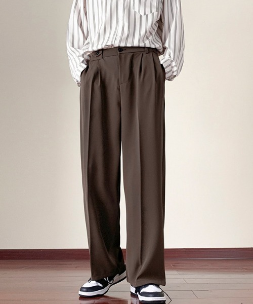 MGV（エムジーヴィー）の「２タックワイドスラックス（スラックス・メンズ・ブラウン/ブラック・MEDIUM/LARGE/X-LARGE）」の6枚目の写真