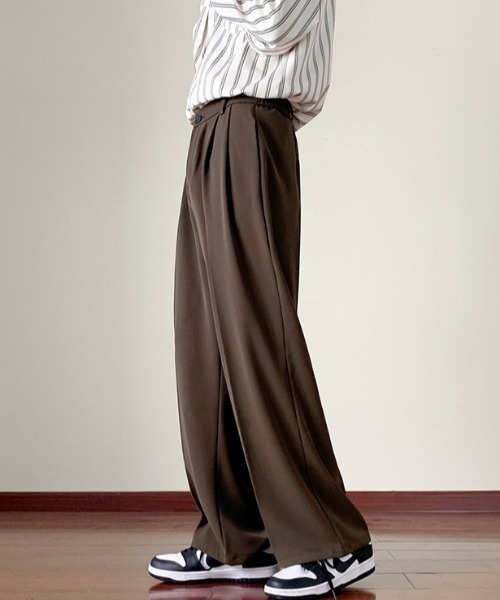 MGV（エムジーヴィー）の「２タックワイドスラックス（スラックス・メンズ・ブラウン/ブラック・MEDIUM/LARGE/X-LARGE）」の8枚目の写真