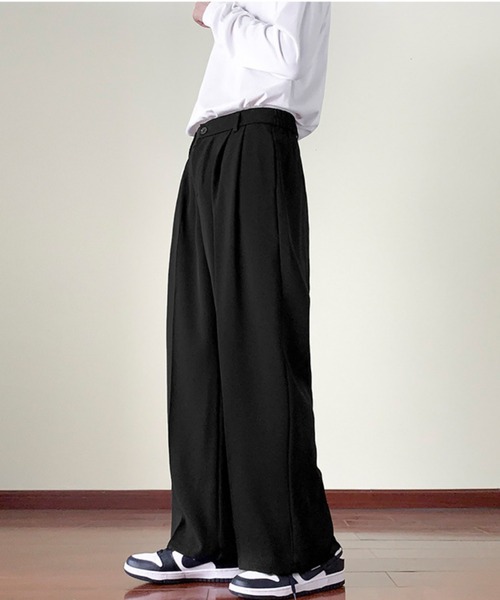 MGV（エムジーヴィー）の「２タックワイドスラックス（スラックス・メンズ・ブラウン/ブラック・MEDIUM/LARGE/X-LARGE）」の3枚目の写真